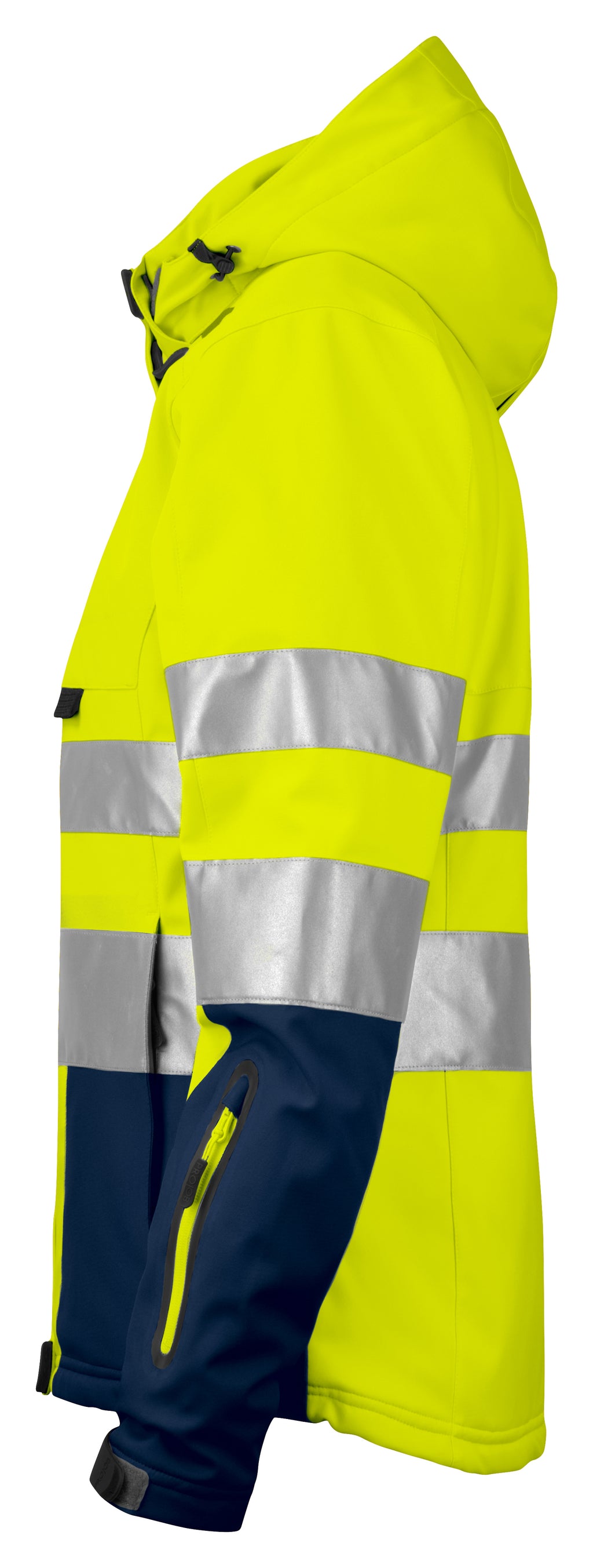 Gefütterte Damenjacke EN ISO 20471 Klasse 3/2 6424 – Gelb/Marine