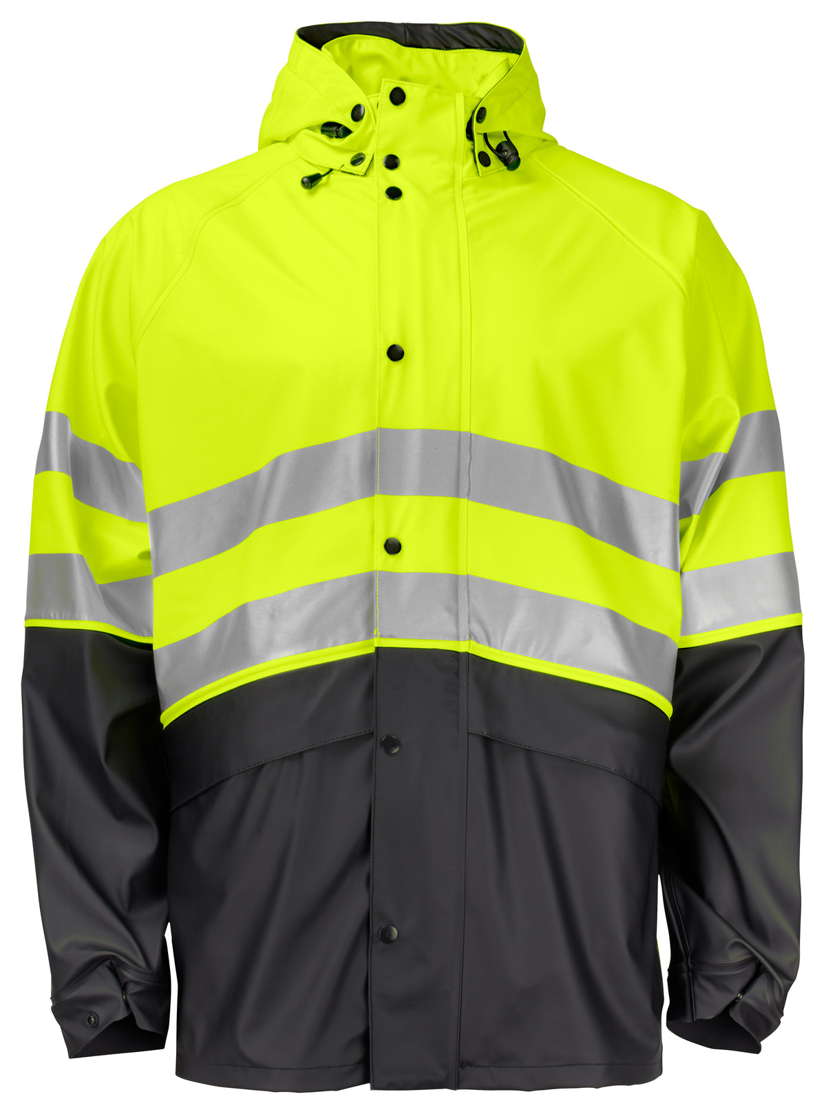 Regenjacke EN ISO 20471 Klasse 3/2 6431 – Gelb/Schwarz