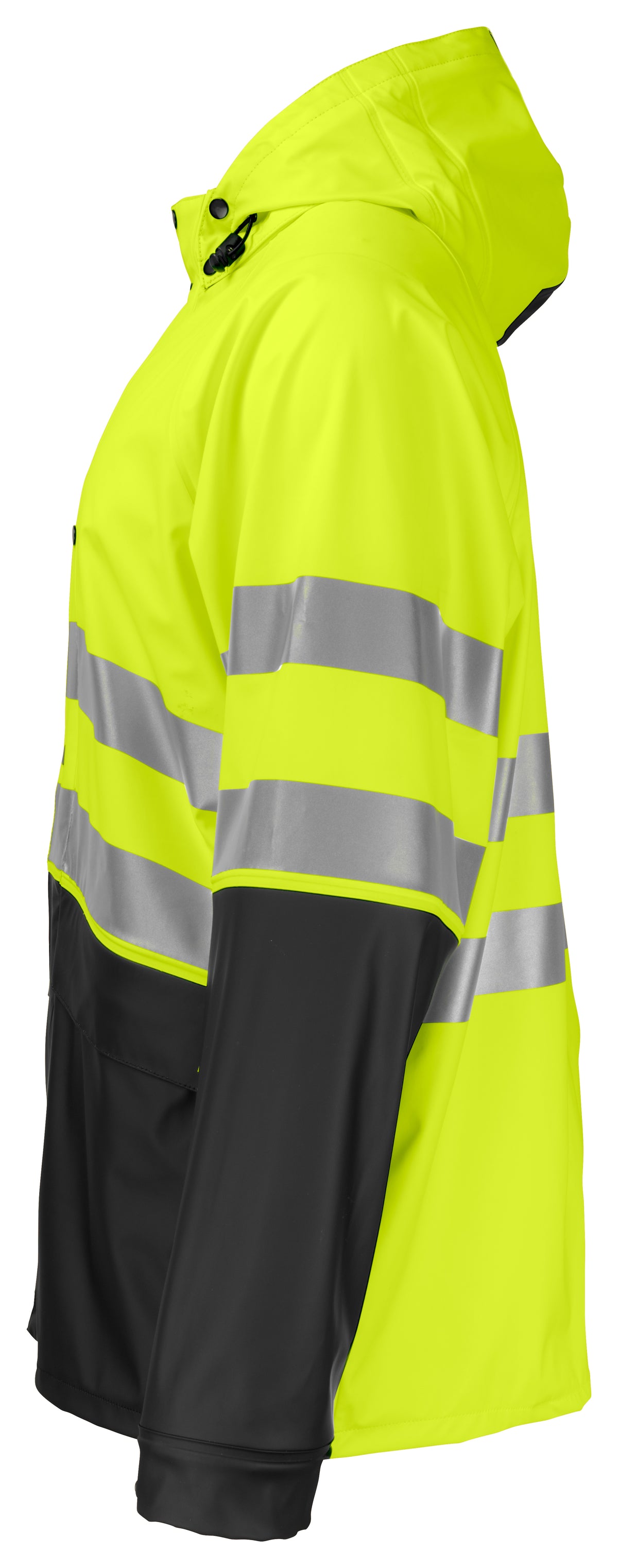 Regenjacke EN ISO 20471 Klasse 3/2 6431 – Gelb/Schwarz