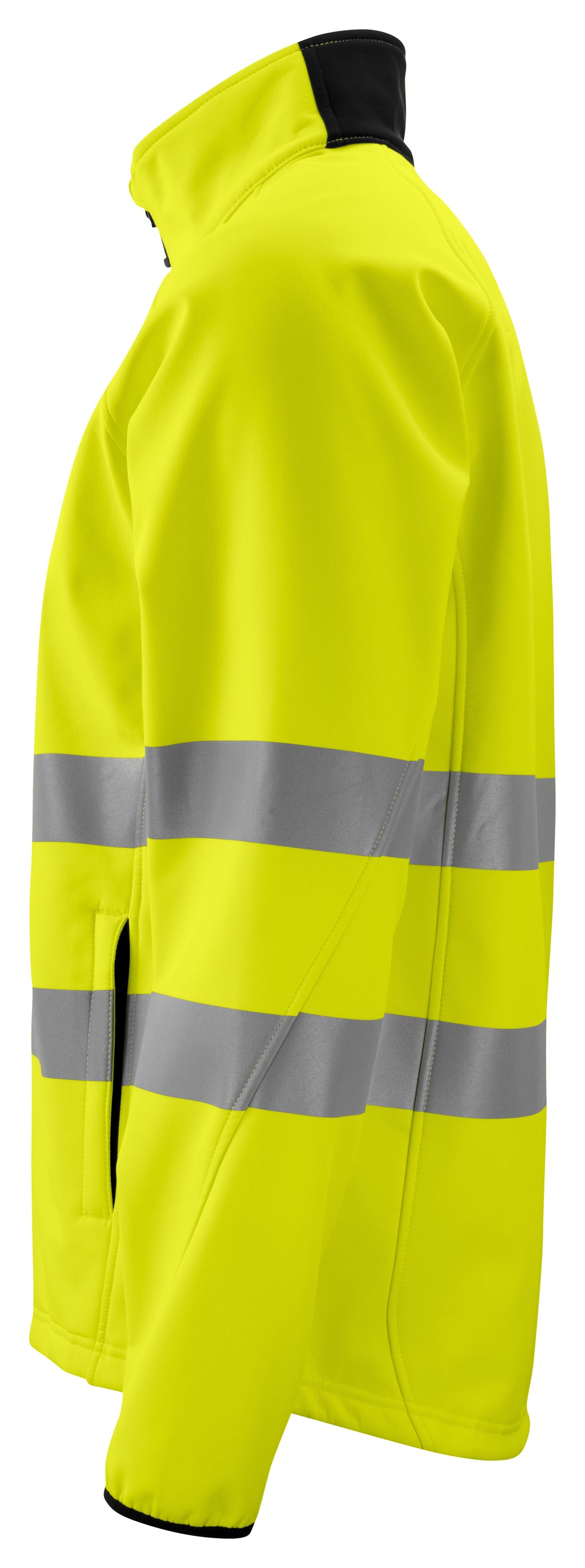 Softshell Jacke EN ISO 20471 Klasse 3/2 6432 – Gelb/Schwarz