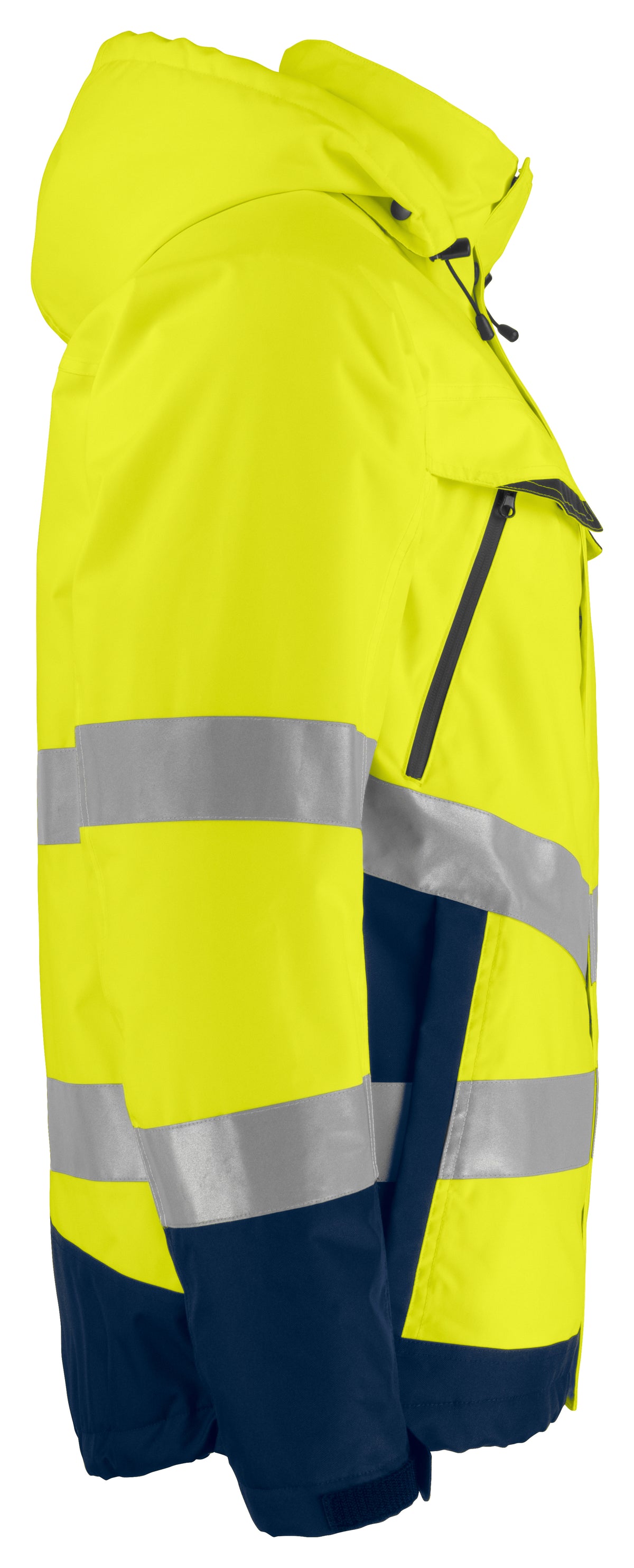 Gefütterte Jacke EN ISO 20471 Klasse 3 6441 – Gelb/Marine