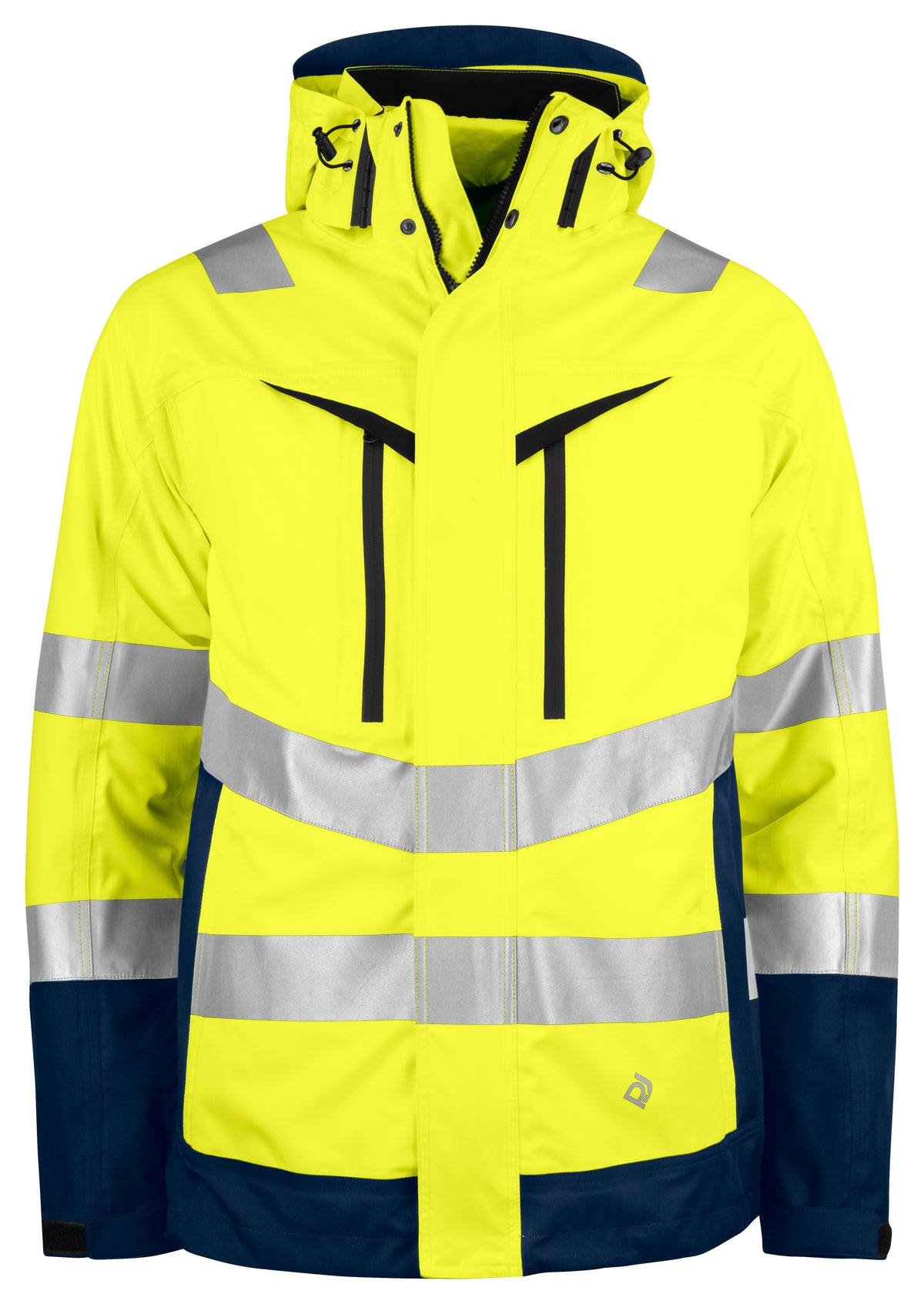 3-IN-1 Funktionsjacke EN ISO 20471 Klasse 3/2 6445 – Gelb/Marine