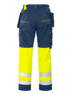 Arbeitshose EN ISO 20471 Klasse 1 6502 – Gelb/Marine