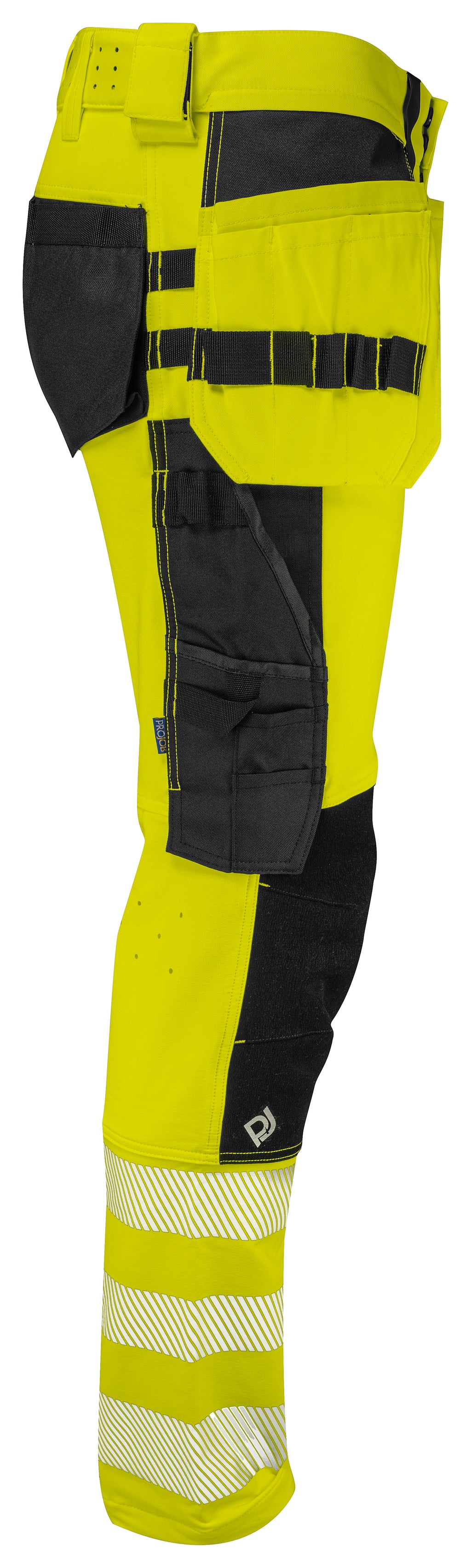 Arbeitshose Stretch EN ISO 20471 Klasse 2 6571 – Gelb/Schwarz