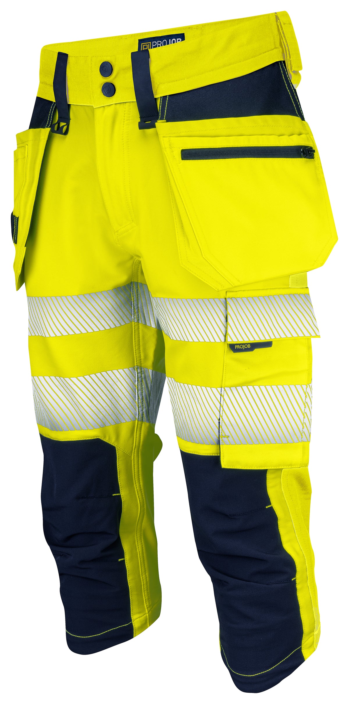 Piratenhose EN ISO 20471 Klasse 2/1 6577 – Gelb/Marine