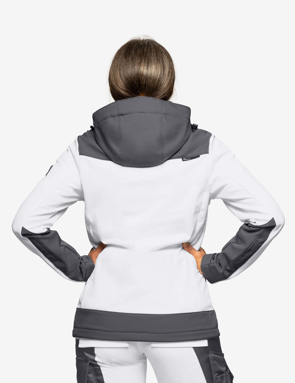Julia Softshelljacke 79120 – Weiß-anthrazit