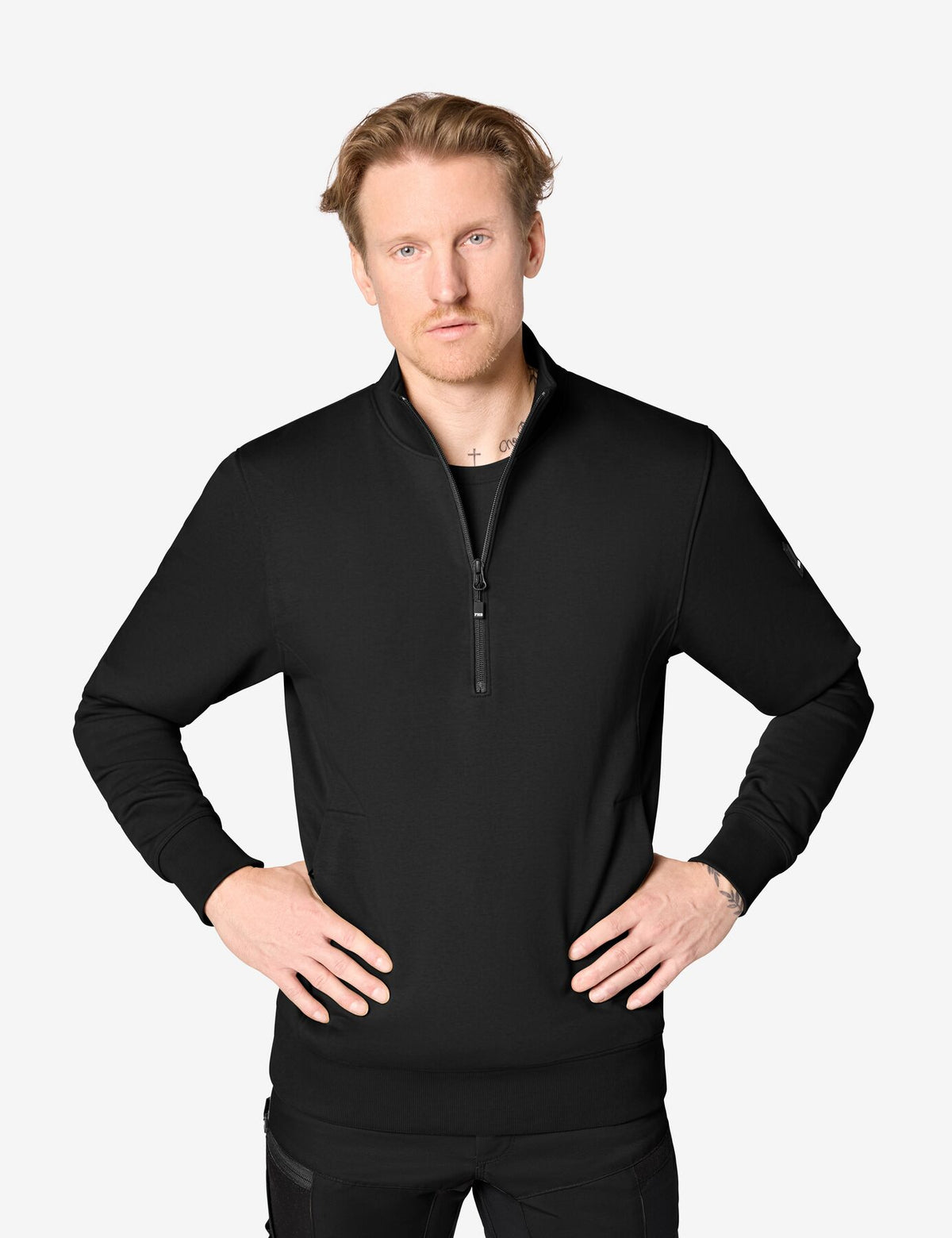Kalle Zip-Sweatshirt 821150 – Schwarz