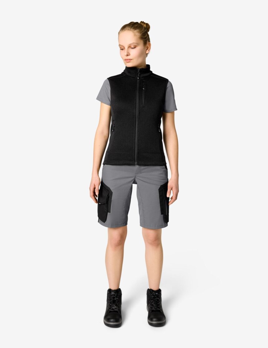 Anni Arbeitsshorts 125660 – Grau-schwarz