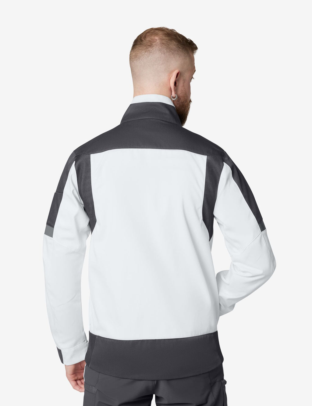 Frank Arbeitsjacke 125900 – Weiß-anthrazit