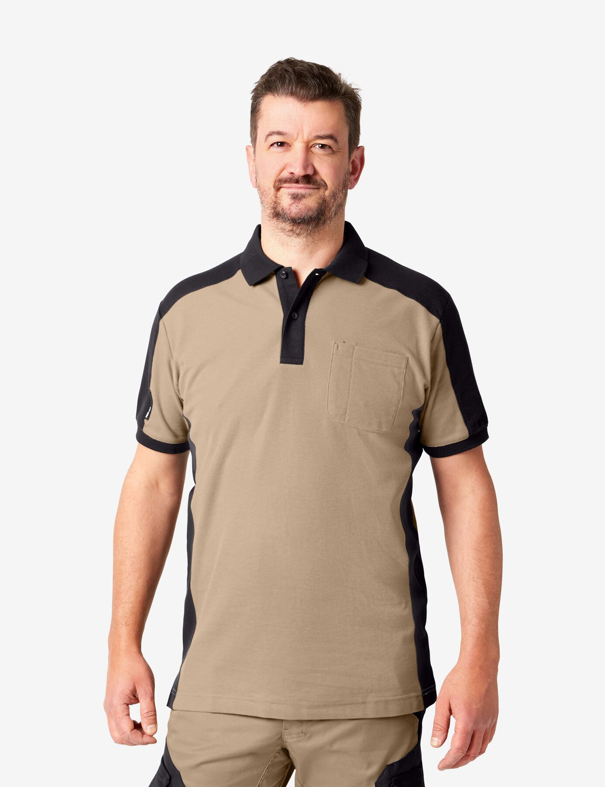 Konrad Poloshirt 91490 – Beige-schwarz