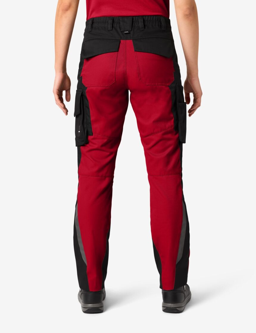 Annette Arbeitshose 125610 – Rot-schwarz