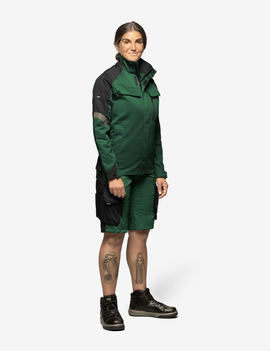 Andrea Arbeitsjacke 125950 – Grün-schwarz