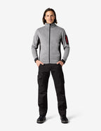 Christoph Fleecejacke 79595 – Grau-schwarz
