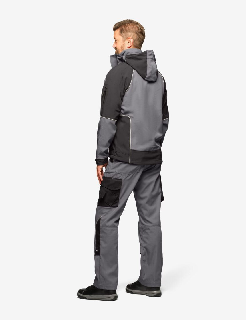Walter Softshelljacke 78518 – Grau-schwarz