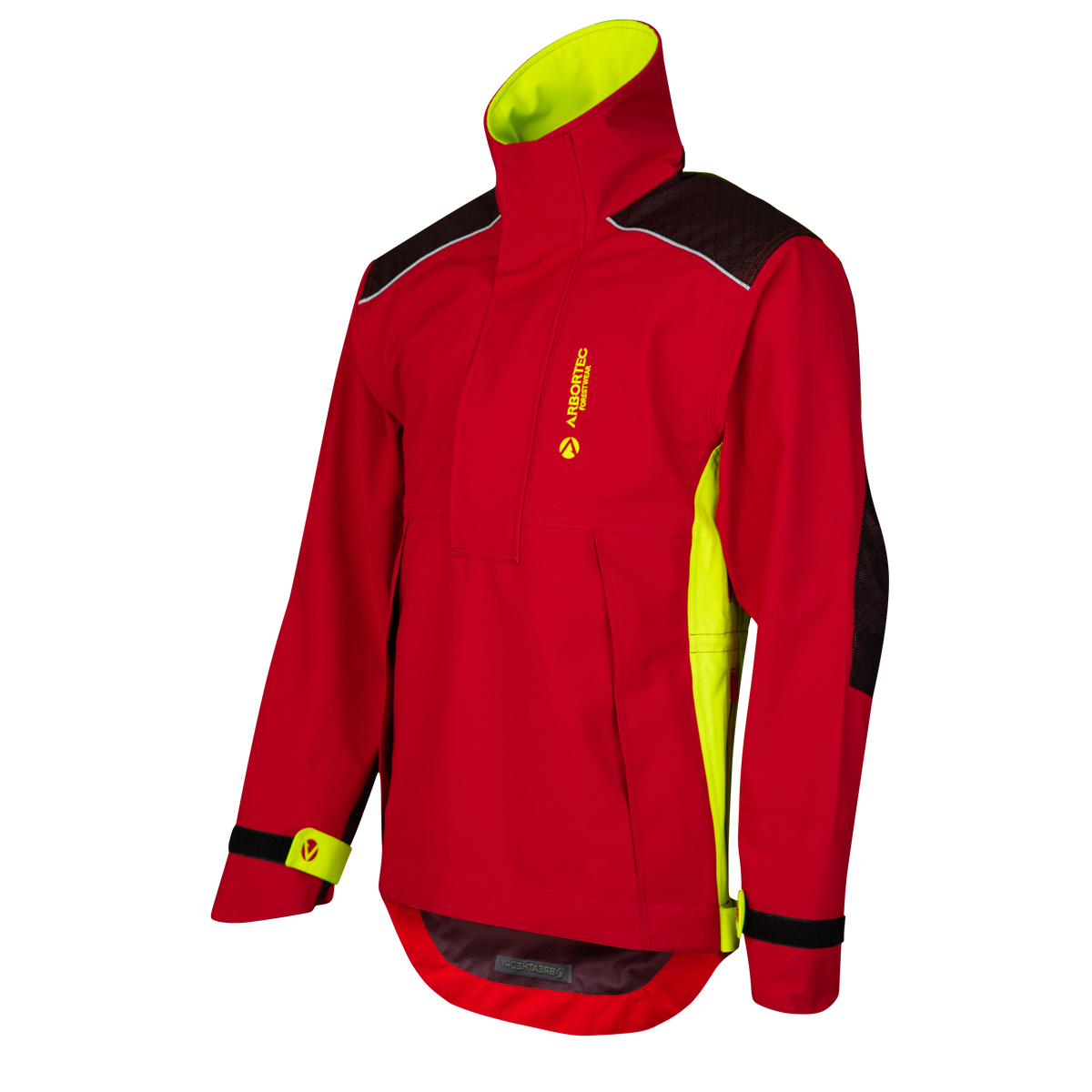 AT4460 - Robuste Halb-Reißverschluss Wasserdichte Jacke - Rot
