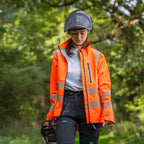 ATHV4420(F) Vollreißverschluss Wasserdichte Damen Arbeitsjacke – Hi-Vis Orange