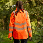 ATHV4420(F) Vollreißverschluss Wasserdichte Damen Arbeitsjacke – Hi-Vis Orange