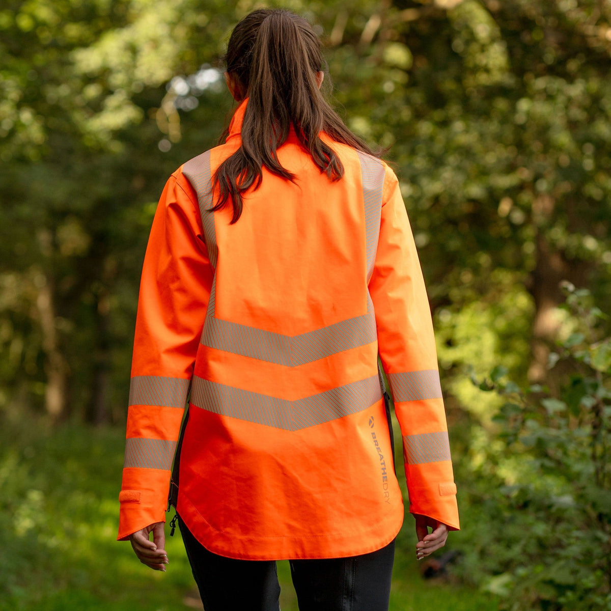 ATHV4420(F) Vollreißverschluss Wasserdichte Damen Arbeitsjacke – Hi-Vis Orange