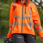 ATHV4420(F) Vollreißverschluss Wasserdichte Damen Arbeitsjacke – Hi-Vis Orange