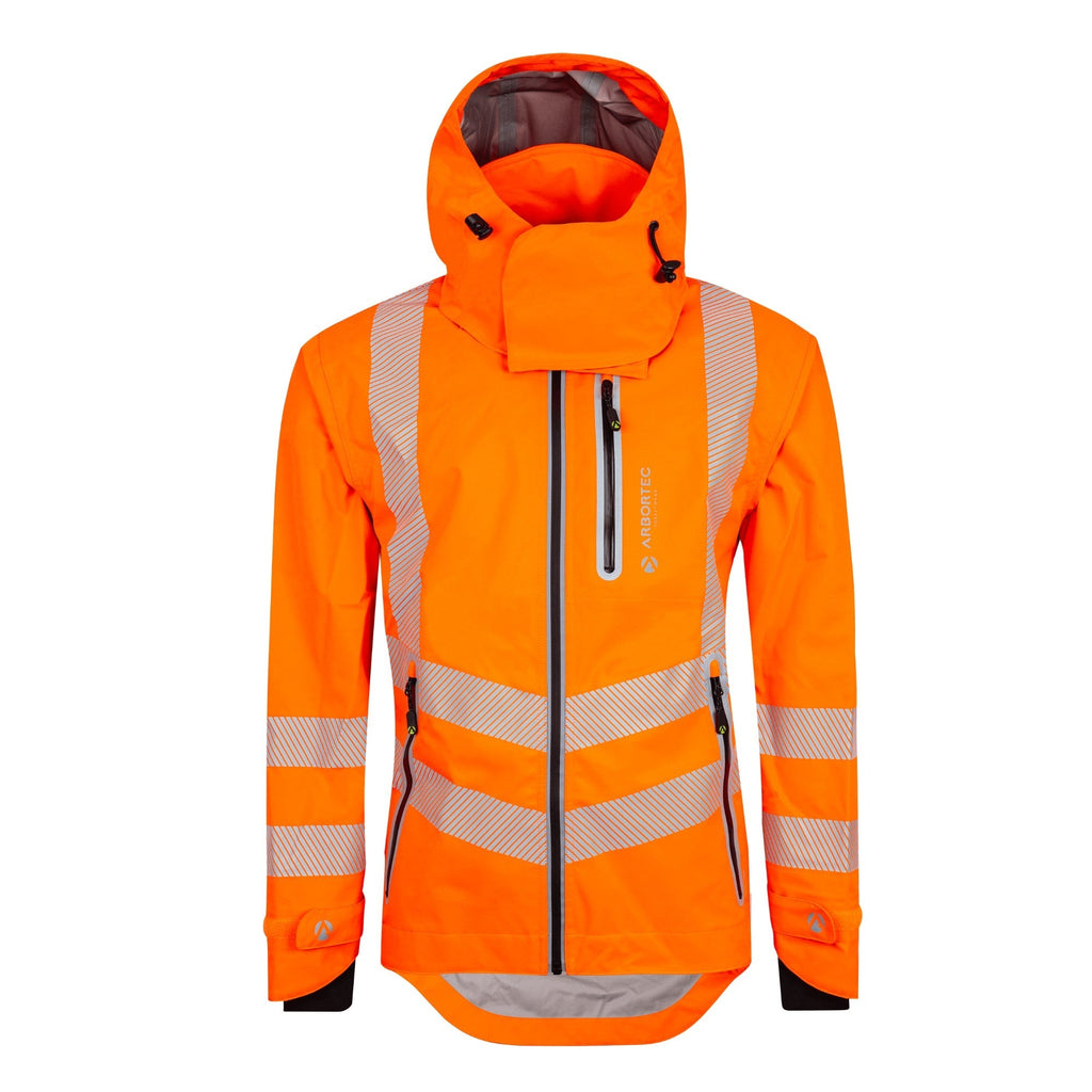 ATHV4420(F) Vollreißverschluss Wasserdichte Damen Arbeitsjacke – Hi-Vis Orange