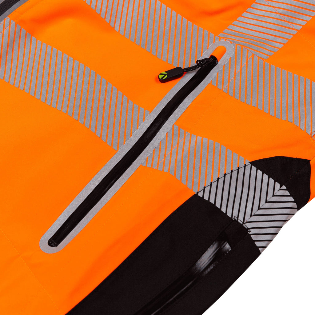 ATHV4420(F) Vollreißverschluss Wasserdichte Damen Arbeitsjacke – Hi-Vis Orange
