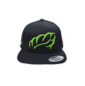 AT047 - Baseballkappe Klassische Form Heritage - Schwarz/Limette