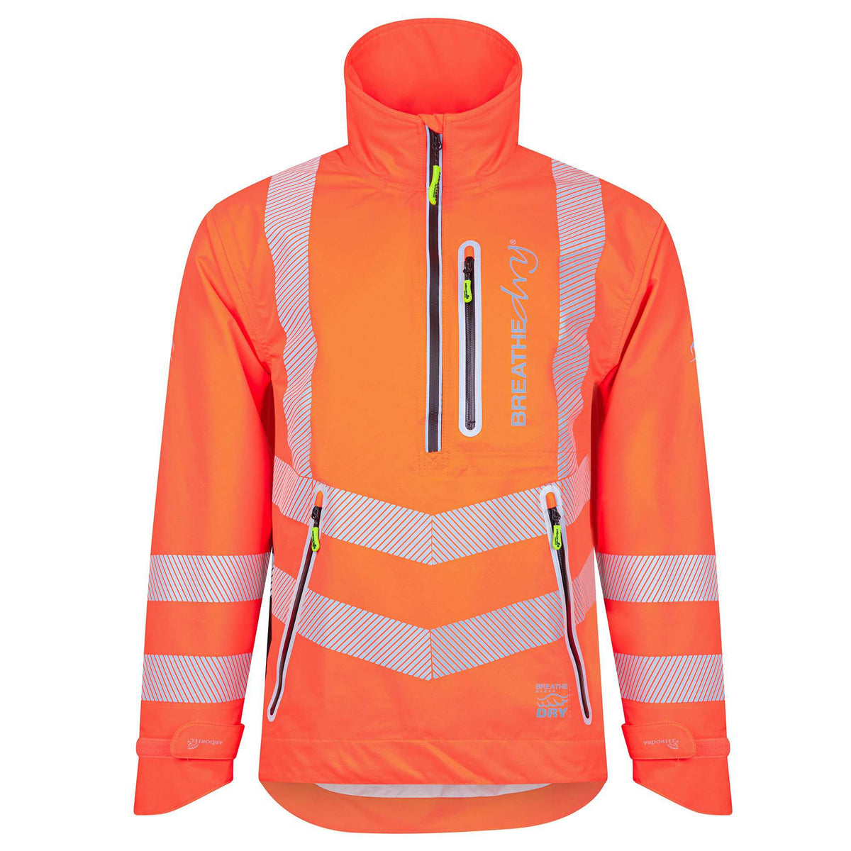 ATHV4400 Halb-Reißverschluss Wasserdichte Jacke - Hi-Vis Orange