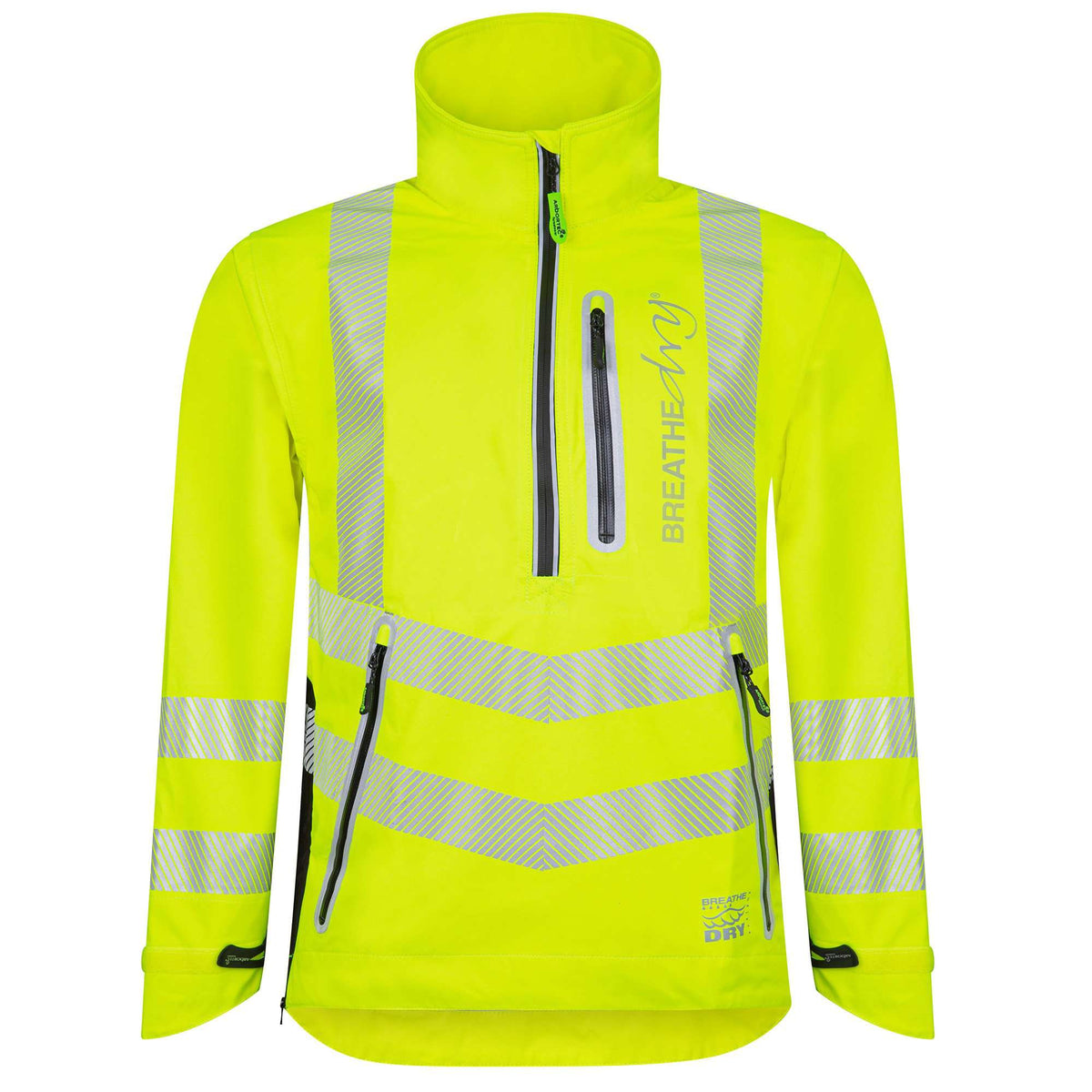 ATHV4400 Halb-Reißverschluss Wasserdichte Jacke - Hi-Vis Gelb