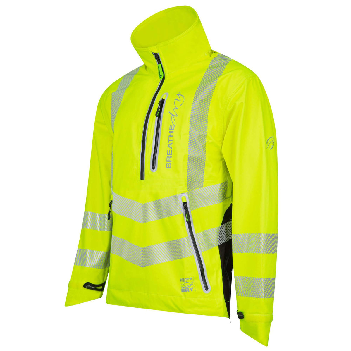 ATHV4400 Halb-Reißverschluss Wasserdichte Jacke - Hi-Vis Gelb