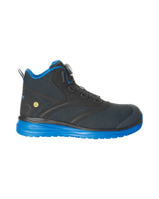 Sicherheitsstiefel S1P mit BOA® – schwarz/kornblau