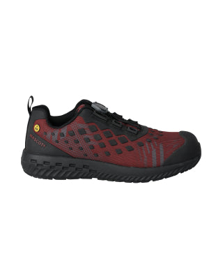 Sicherheitsschuhe S1P,BOA® Fit System – herbstrot/schwartz