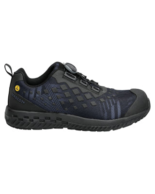 Sicherheitsschuhe S1P,BOA® Fit System – steinblau/schwartz