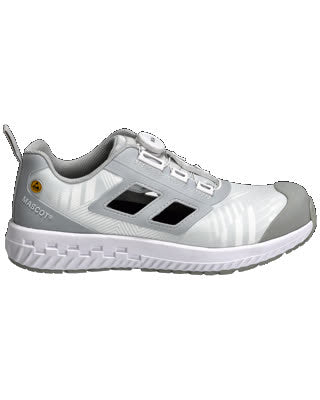 Sicherheitssandale S1PL, BOA® Fit System – weiss/hellgrau-meliert