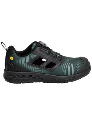 Sicherheitssandale S1PL, BOA® Fit System – waldgrün/schwartz