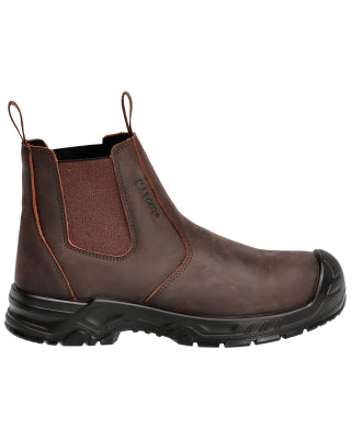 Sicherheitsstiefel S3S – dunkelbraun/schwarz