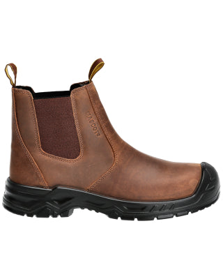 Sicherheitsstiefel S3S – nussbraun/schwarz