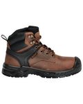 Sicherheitsstiefel S3S, Schnürsenkel – nussbraun/schwarz