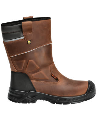 Sicherheitsstiefel S3S – nussbraun/schwarz