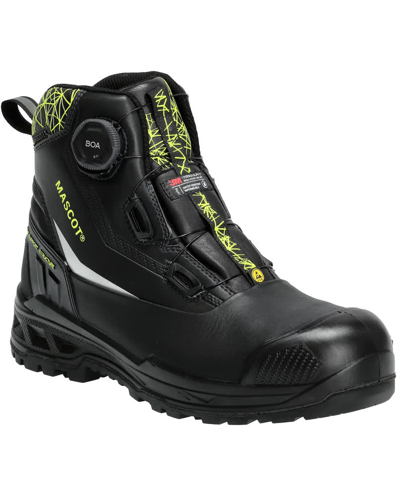 Sicherheitsstiefel S7S, BOA® Fit System – Footwear F1302 – schräg vorne