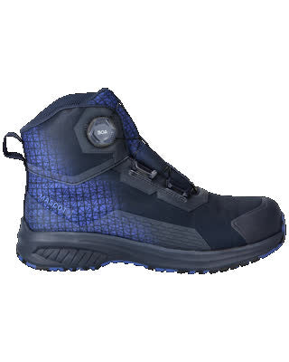 Sicherheitsstiefel S3S, BOA® Fit System – schwarzblau/azurblau
