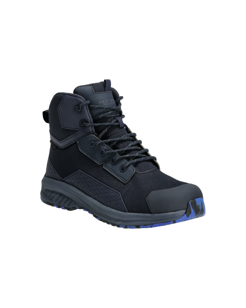 Sicherheitsstiefel S7S, Schnürsenkel – Footwear F1520 – schräg vorne