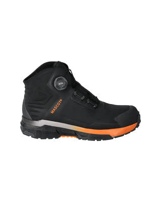 Sicherheitsstiefel S3S, BOA® Fit System – Schwarz/Hellorange