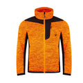 Kudu Plus Melange Reißverschluss-Pullover Orange