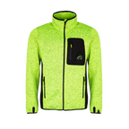 Kudu Plus Melange Reißverschluss Pullover Gelb