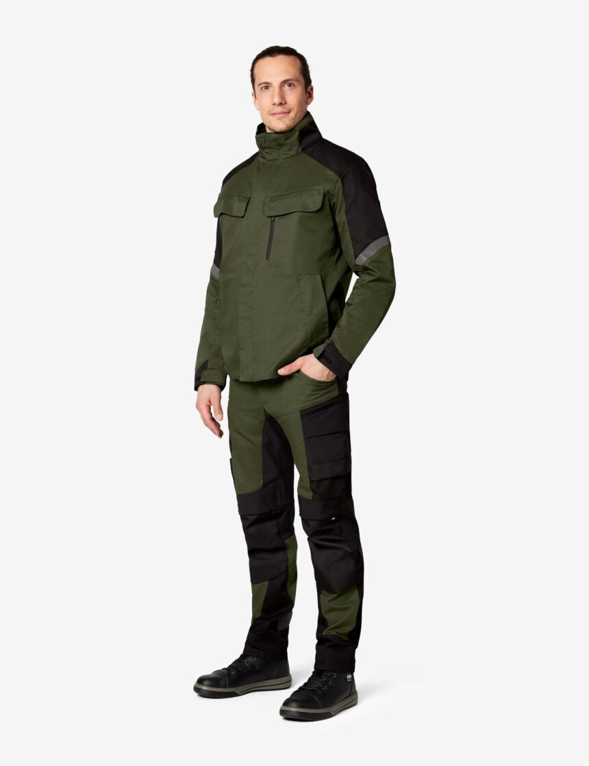 Leo Arbeitshose 122110 – Oliv-schwarz