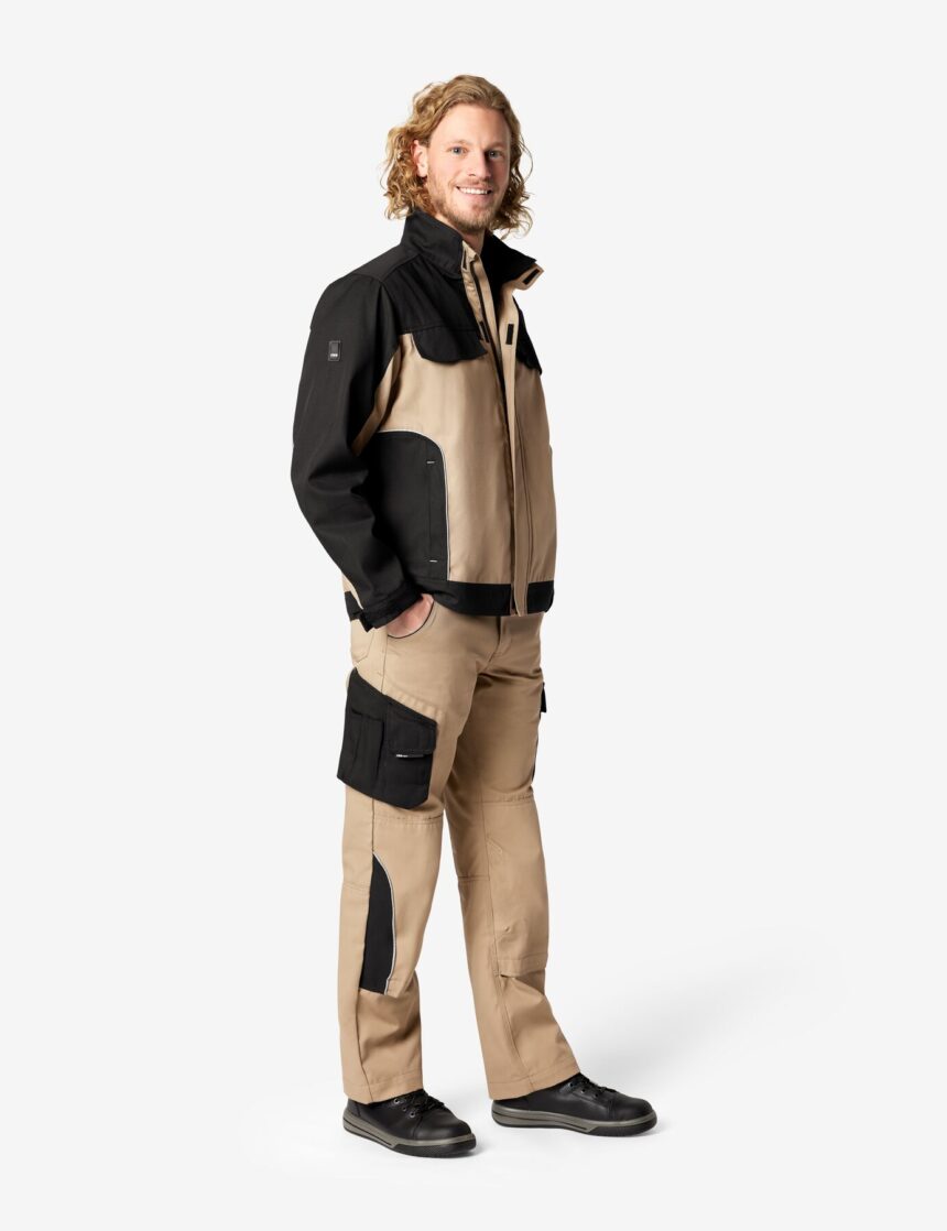 Ernst Arbeitsjacke 130730 – Beige-schwarz
