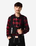 Horst Hemd 90522 – Rot-schwarz