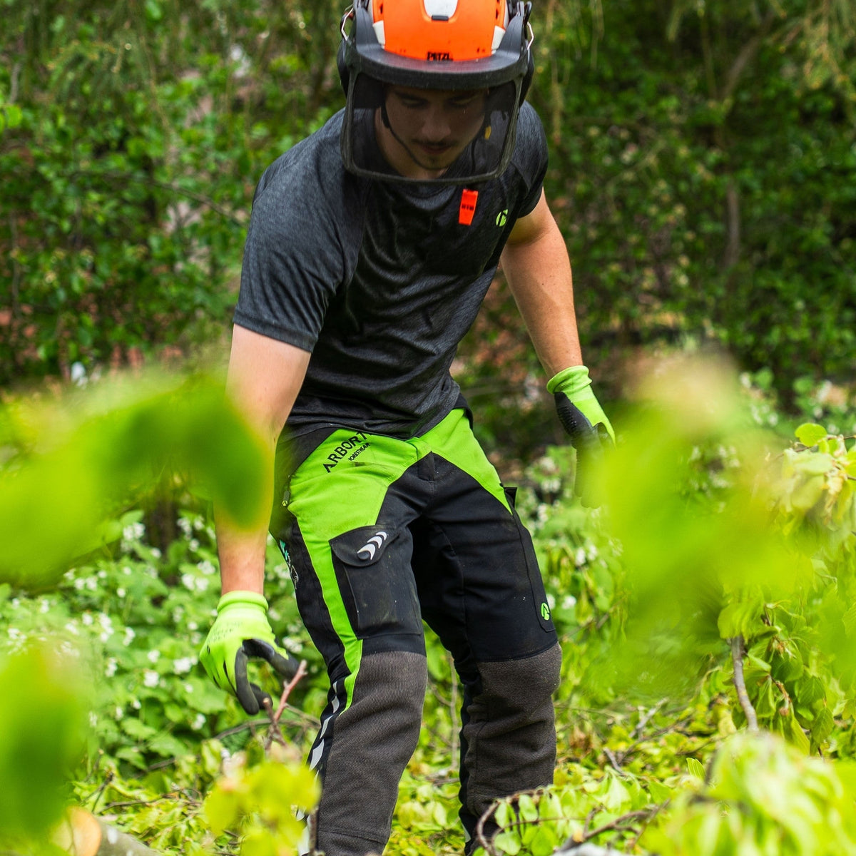 AT4040 Breatheflex Schnittschutzhose Design C Klasse 2 - Lime