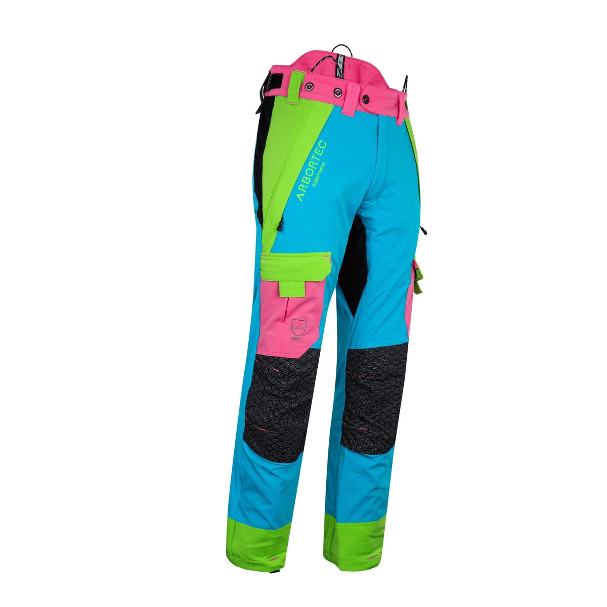 AT4062(EU) Arbortec Vented Schnittschutzhose Design A Klasse 1 - Aqua Multi
