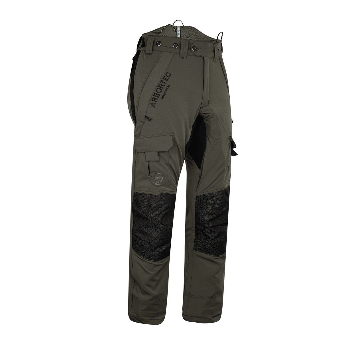 AT4062(EU) Arbortec Vented Schnittschutzhose Design A Klasse 1 - Olive